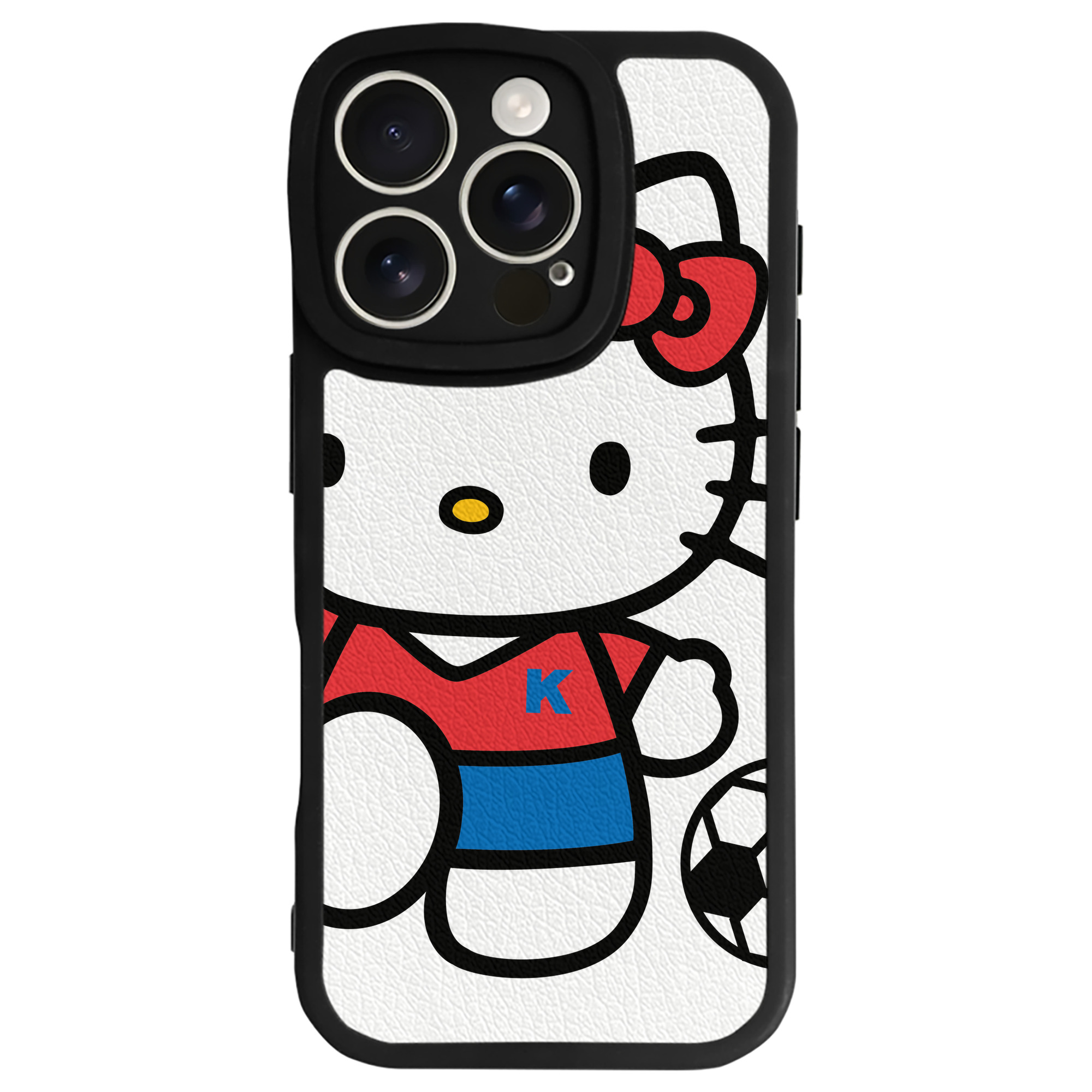 （画像用） Hello Kitty ハローキティ 【iPhone 16シリーズ対応】シリコンスマホケース（レザー調） 材質：シリコン